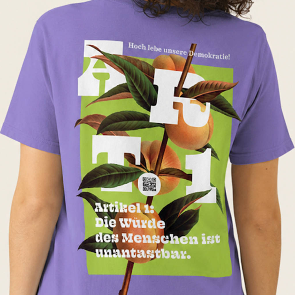 D-Shirt (mit Grundrecht, Art. 1)